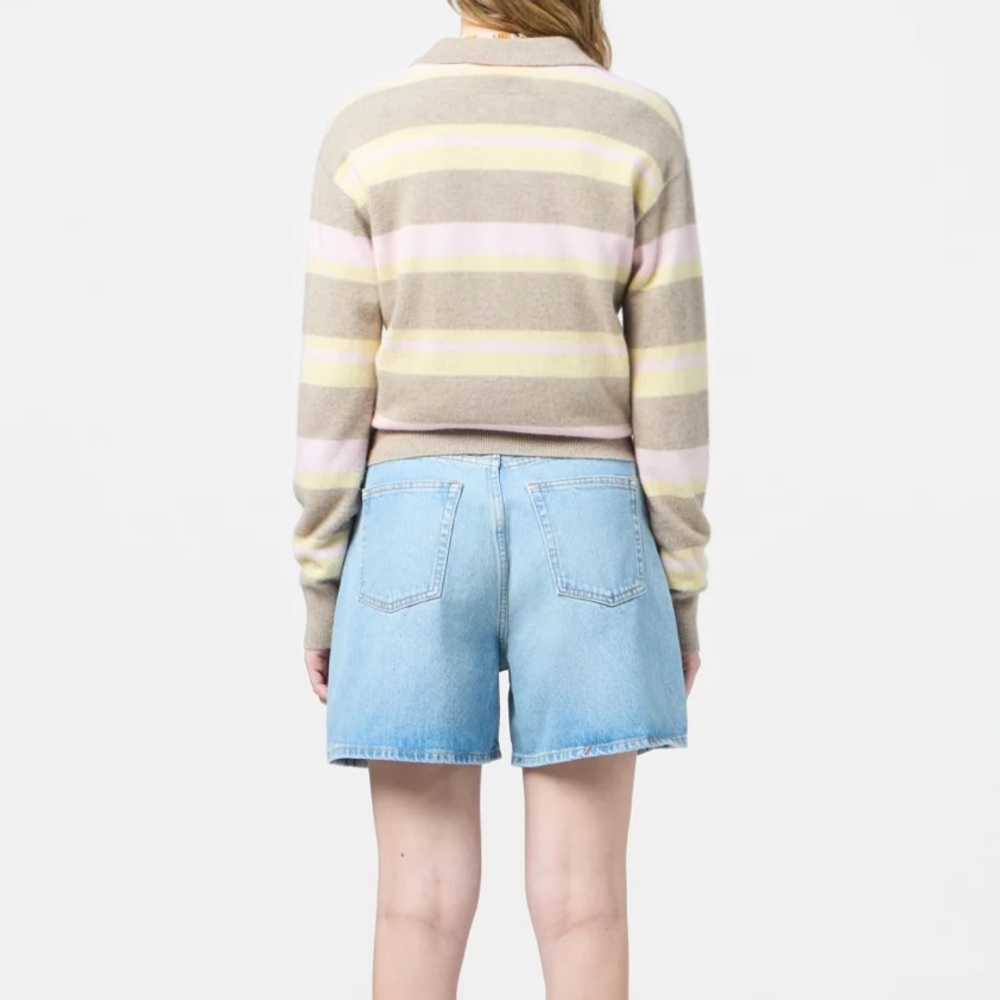 Guest in Residence COLLEGIATE STRIPE POLO in Taupe Combo - Picture 4 of 5